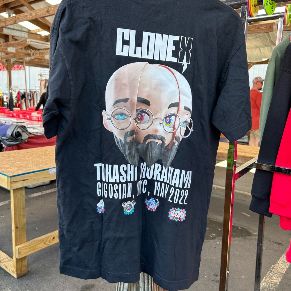 RTFKT CLONE X TAKASHI MURAKAMI COLLABORATION LIMITED EDITION T SHIRT